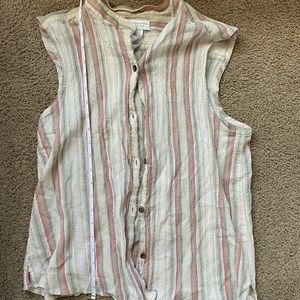 A Liz Claiborne tank top, with pastel colors.